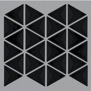 Black Triangular - ceramic tile